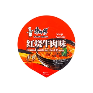 康师傅 方便面 红烧牛肉面 桶装 110g